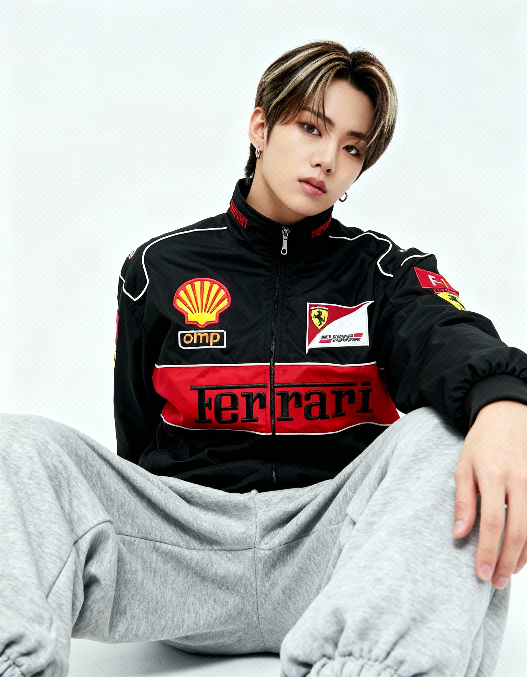 Ferrari F1 レーシングジャケット ブラック – 300km/h Club