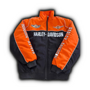 Harley-Davidson Biker-Style Racing Jacket in Orange