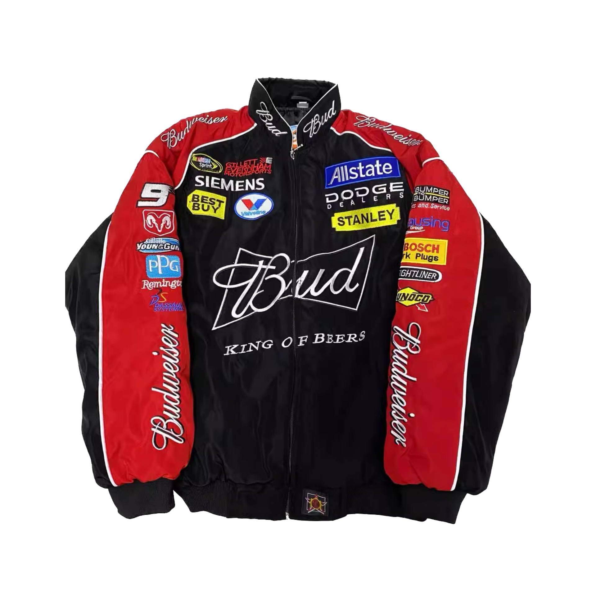 Budweiser NASCAR レーシングジャケット ブラック – 300km/h Club