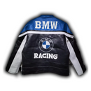 BMW RACING Faux Leather Jacket Black 