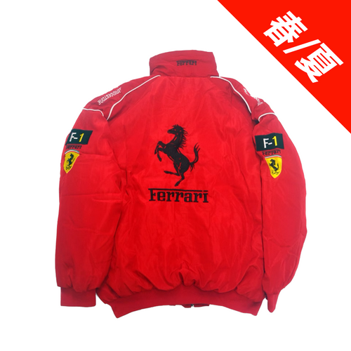 [Spring/Summer/Cottonless] Ferrari F1 Racing Jacket Red