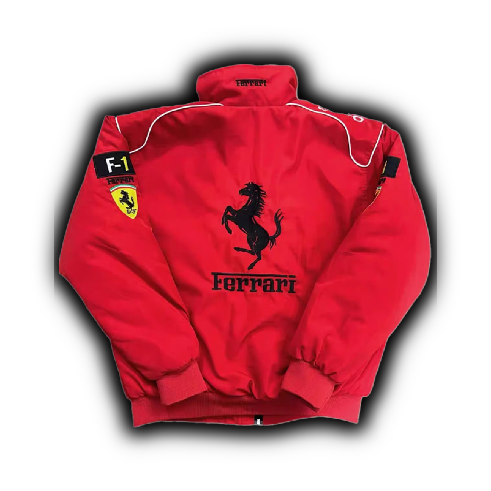 Ferrari F1 Center Split Racing Jacket Red White