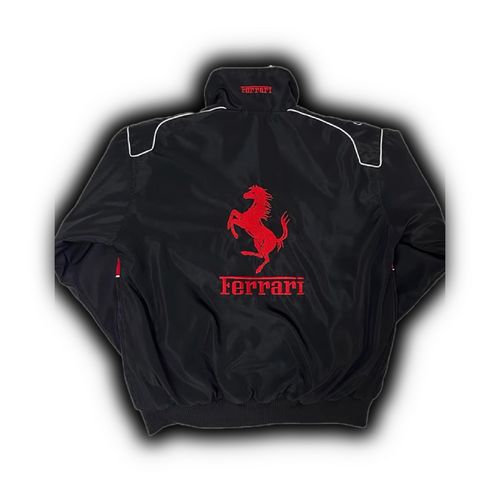 Ferrari F1 Center Split Racing Jacket Black