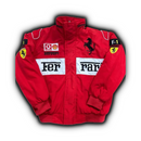 Ferrari F1 Center Split Racing Jacket Red White