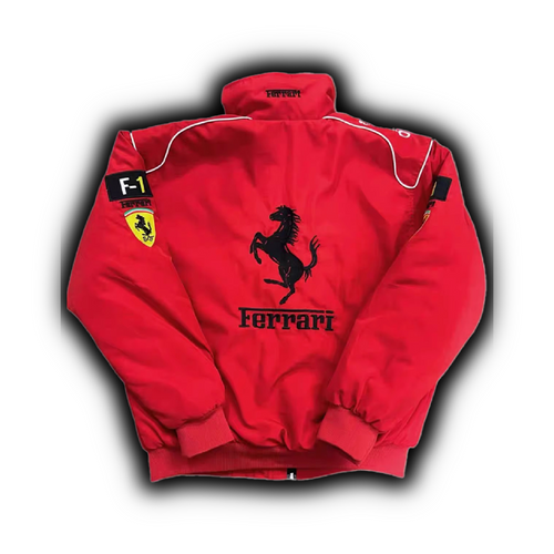 Ferrari F1 Center Split Racing Jacket Red