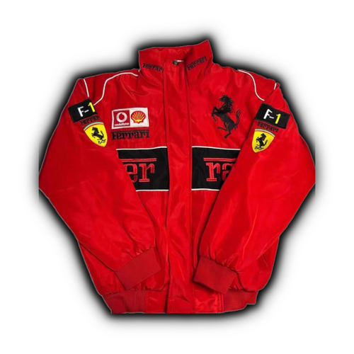 Ferrari F1 Center Split Racing Jacket Red