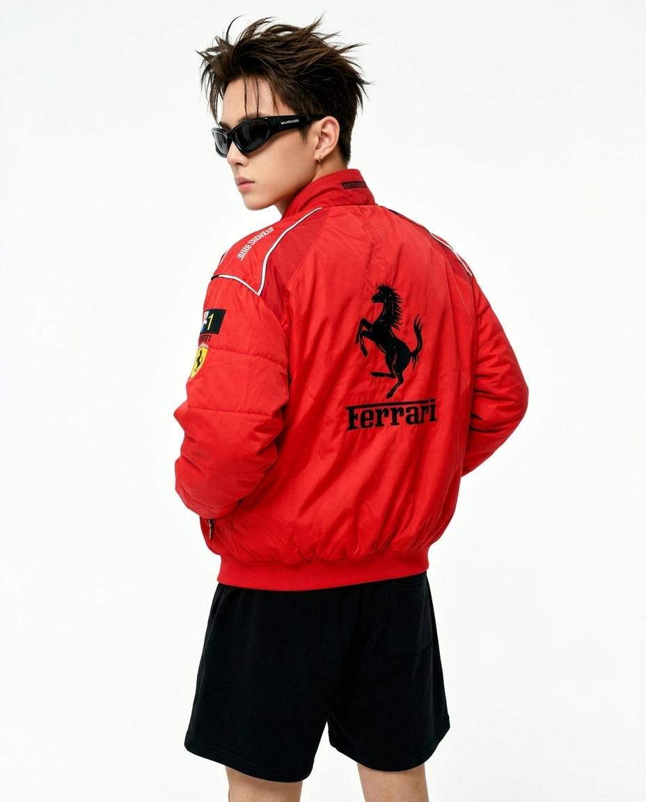 [Spring/Summer/Cottonless] Ferrari F1 Racing Jacket Red