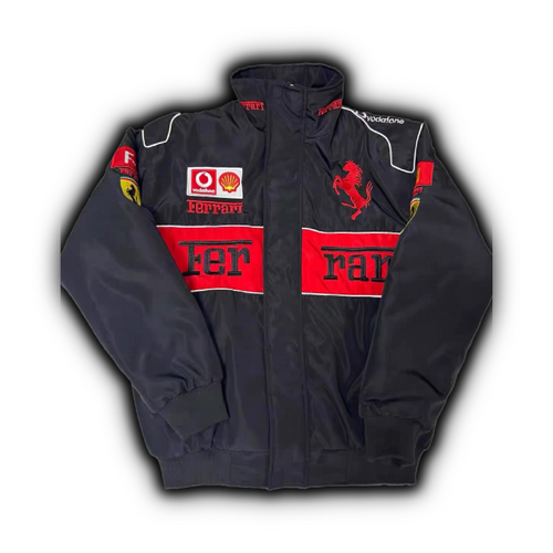 Ferrari F1 Center Split Racing Jacket Black
