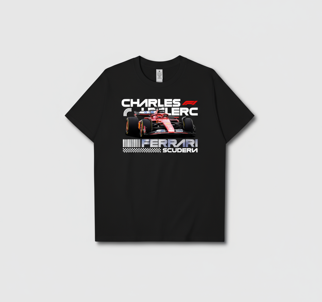 Ferrari "Charles Leclerc" Graphic T-shirt