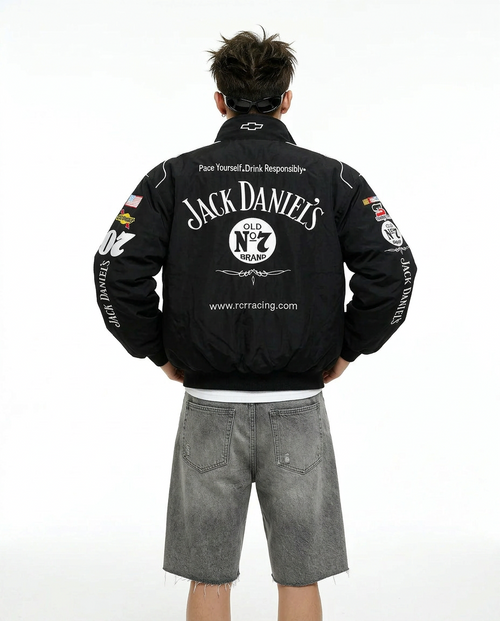 [Spring/Summer/Cotton-Free] Jack Daniels Chevrolet NASCAR Racing Jacket