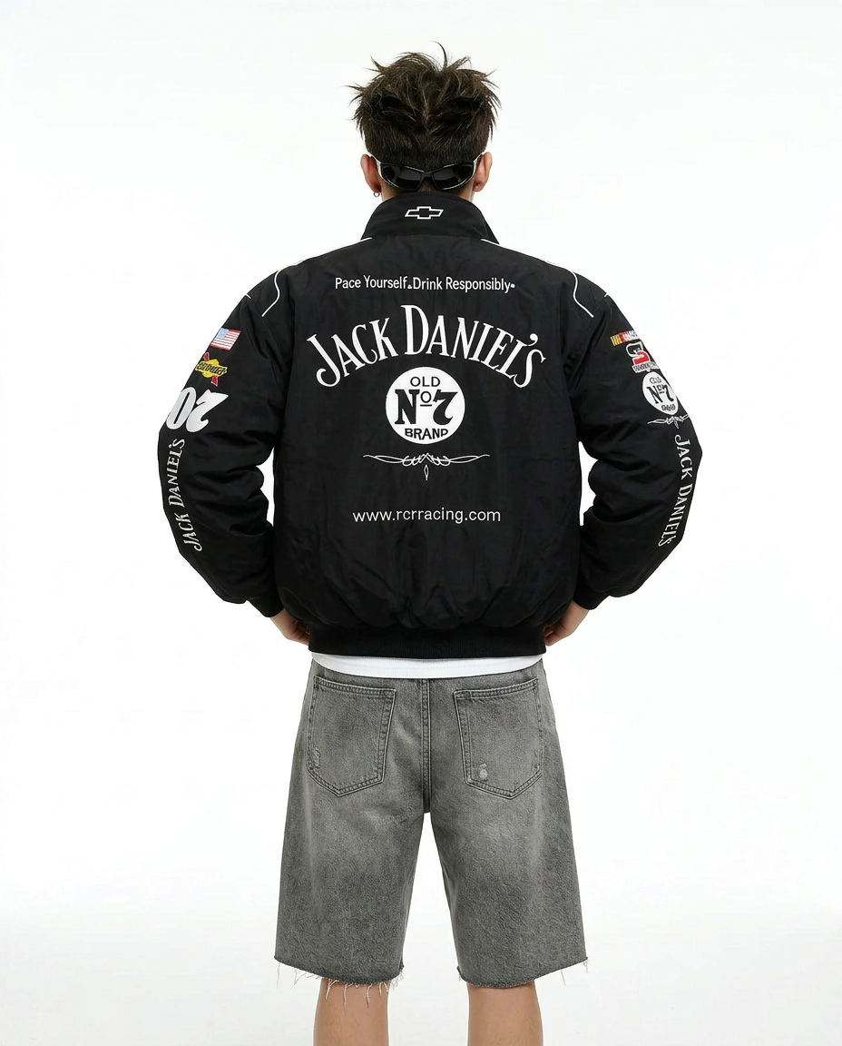 [Spring/Summer/Cotton-Free] Jack Daniels Chevrolet NASCAR Racing Jacket