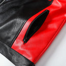Ferrari Olympus Faux Leather Racing Jacket in Red 