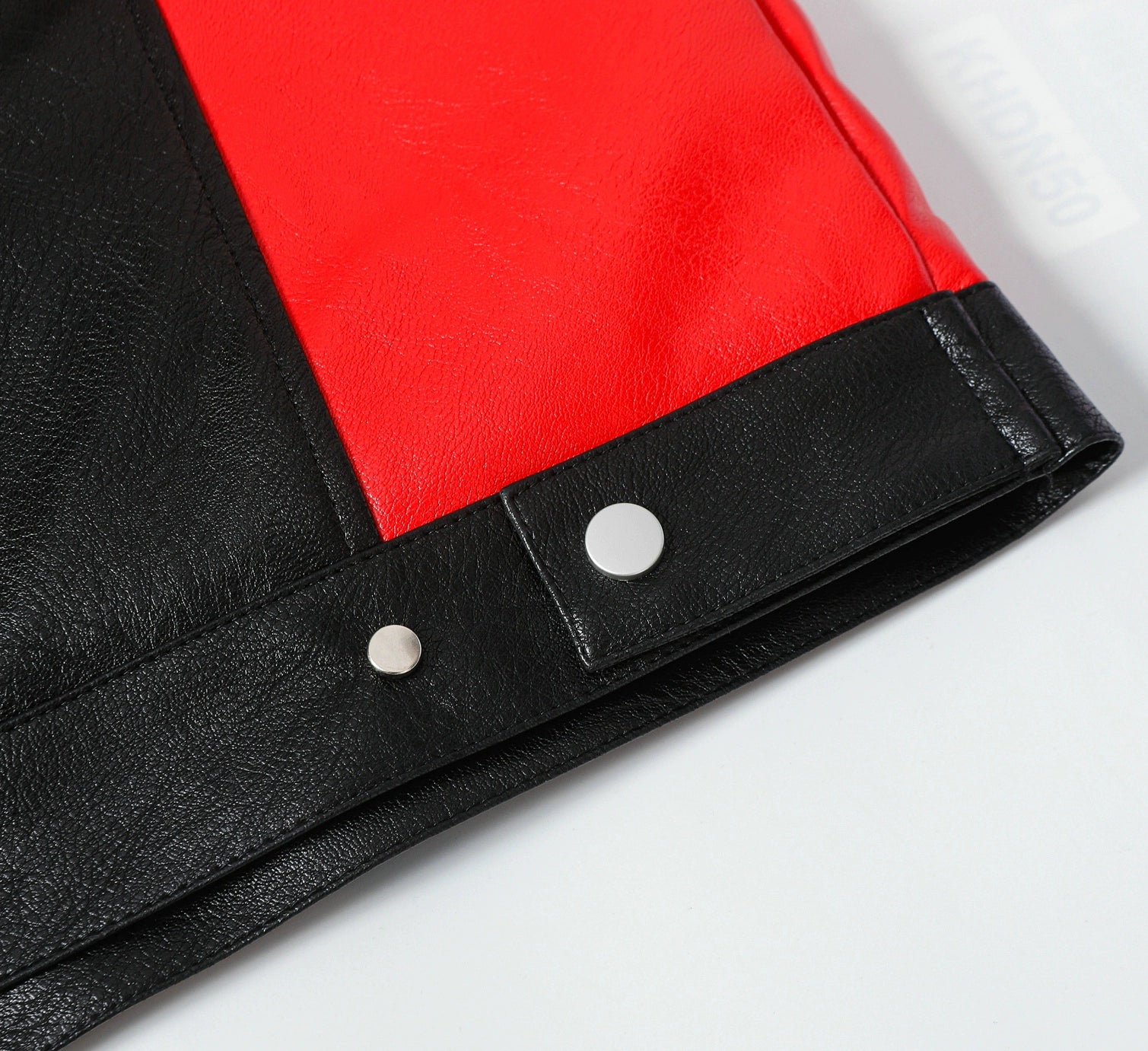 Ferrari Olympus Faux Leather Racing Jacket in Red 