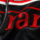 Ferrari Olympus Faux Leather Racing Jacket in Red 