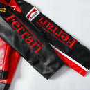 Ferrari Olympus Faux Leather Racing Jacket in Red 