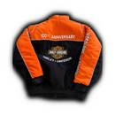 Harley-Davidson Biker-Style Racing Jacket in Orange