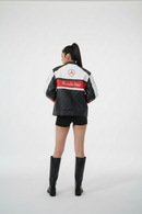 Mclaren x Mercedes-Benz collaboration faux leather jacket 