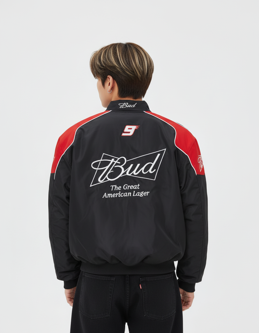Budweiser NASCAR Racing Jacket Black