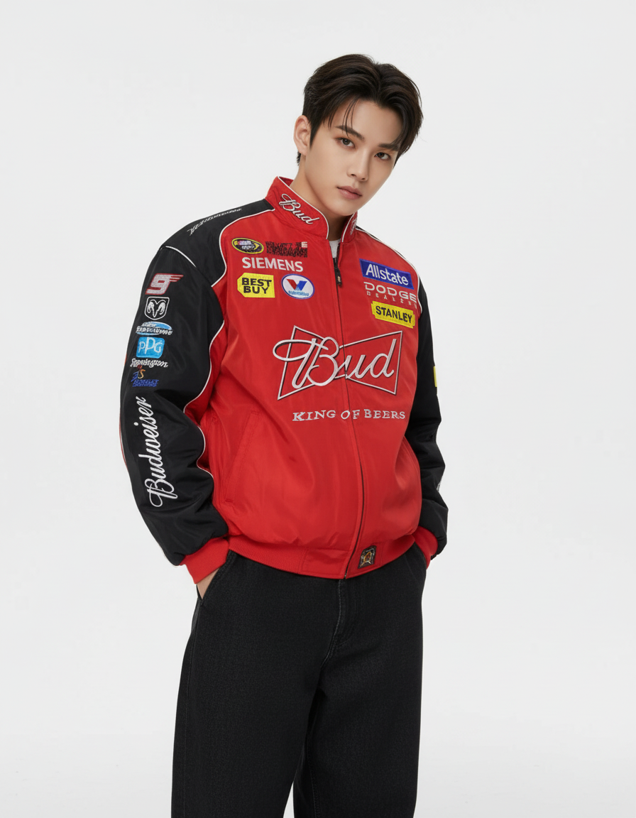 Budweiser NASCAR Racing Jacket Red