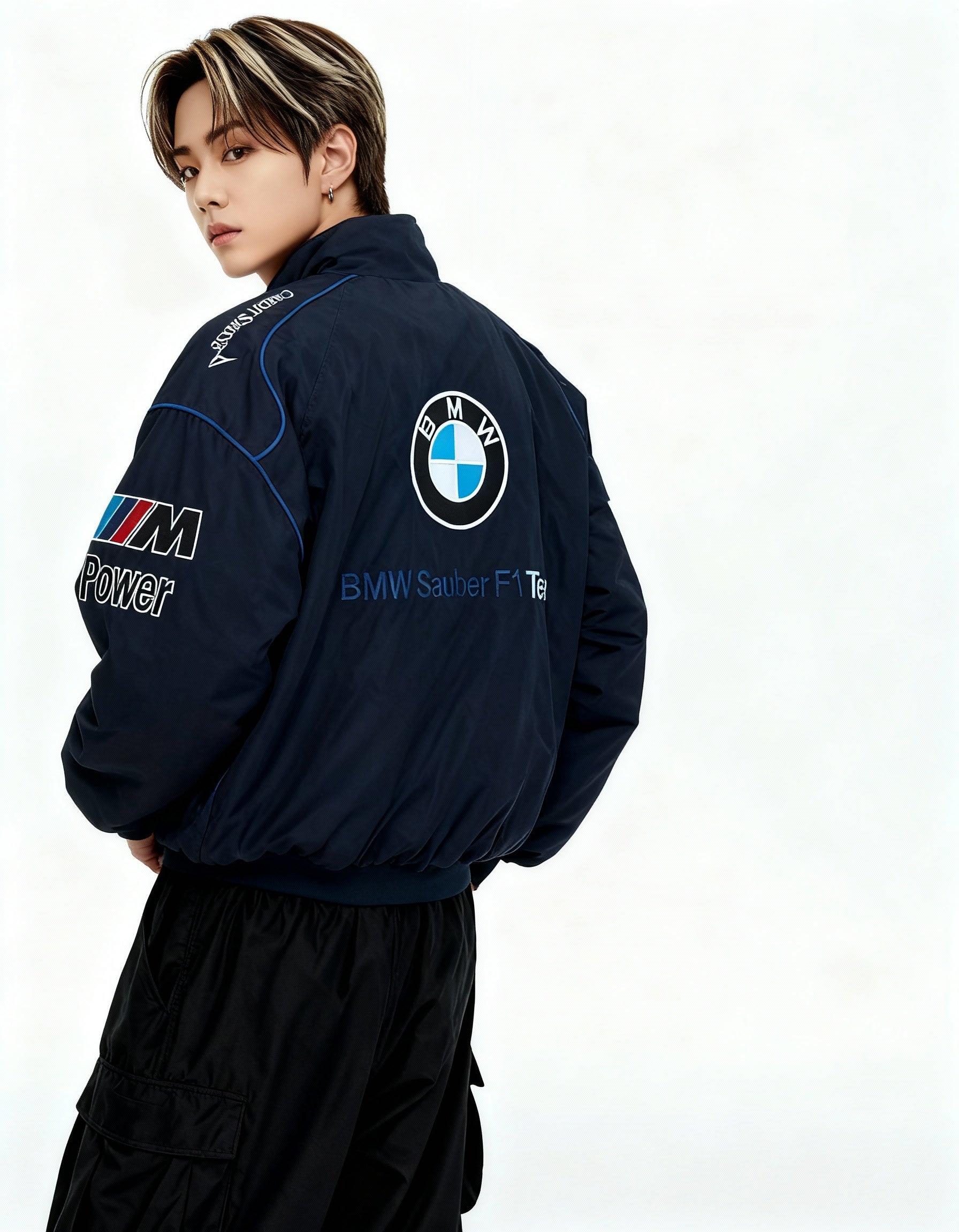 BMW F1 レーシングジャケット ダークブルー – 300km/h Club