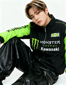 Monster Kawasaki Biker-style Racing Jacket