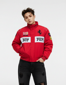 Ferrari F1 Center Split Racing Jacket Red White