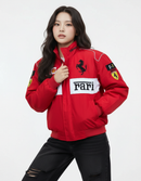 Ferrari F1 Center Split Racing Jacket Red White