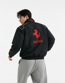 Ferrari F1 Center Split Racing Jacket Black