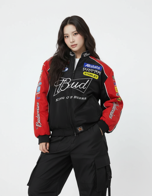Budweiser NASCAR Racing Jacket Black