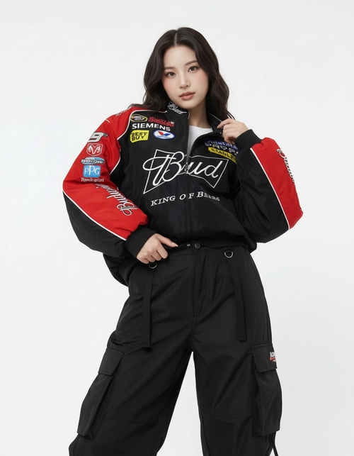 Budweiser NASCAR Racing Jacket Black