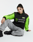 Monster Kawasaki Biker-style Racing Jacket