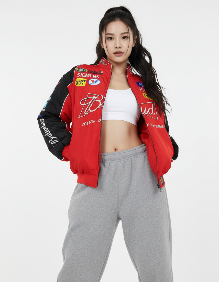 Budweiser NASCAR Racing Jacket Red