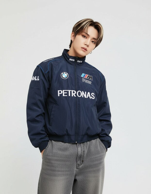 BMW F1 レーシングジャケット ダークブルー – 300km/h Club